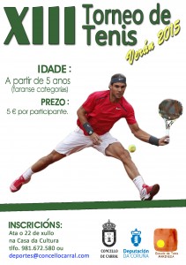 Cartel Torneo de tenis 2015