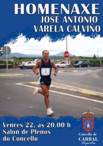 Cartel Homenaxe Varela Calviño
