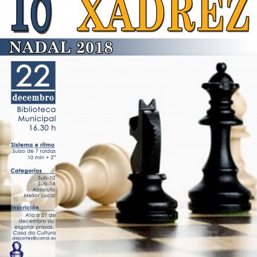 XVIII TORNEO DE XADREZ DE NADAL EN CARRAL.